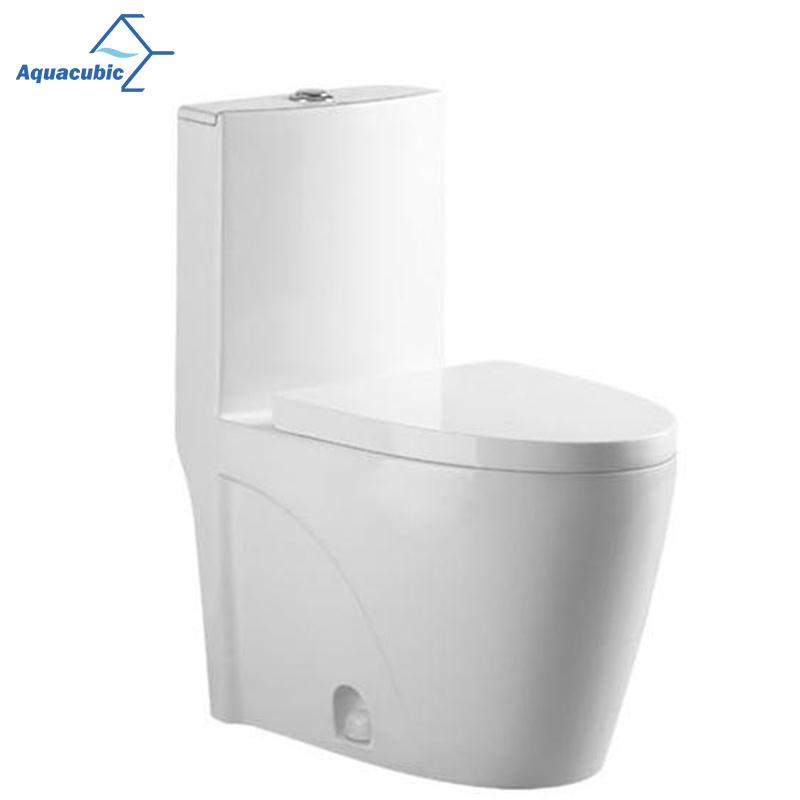 Aquacubic Hot Sale Lavatory One Piece Elongated WC Toilet Bowl