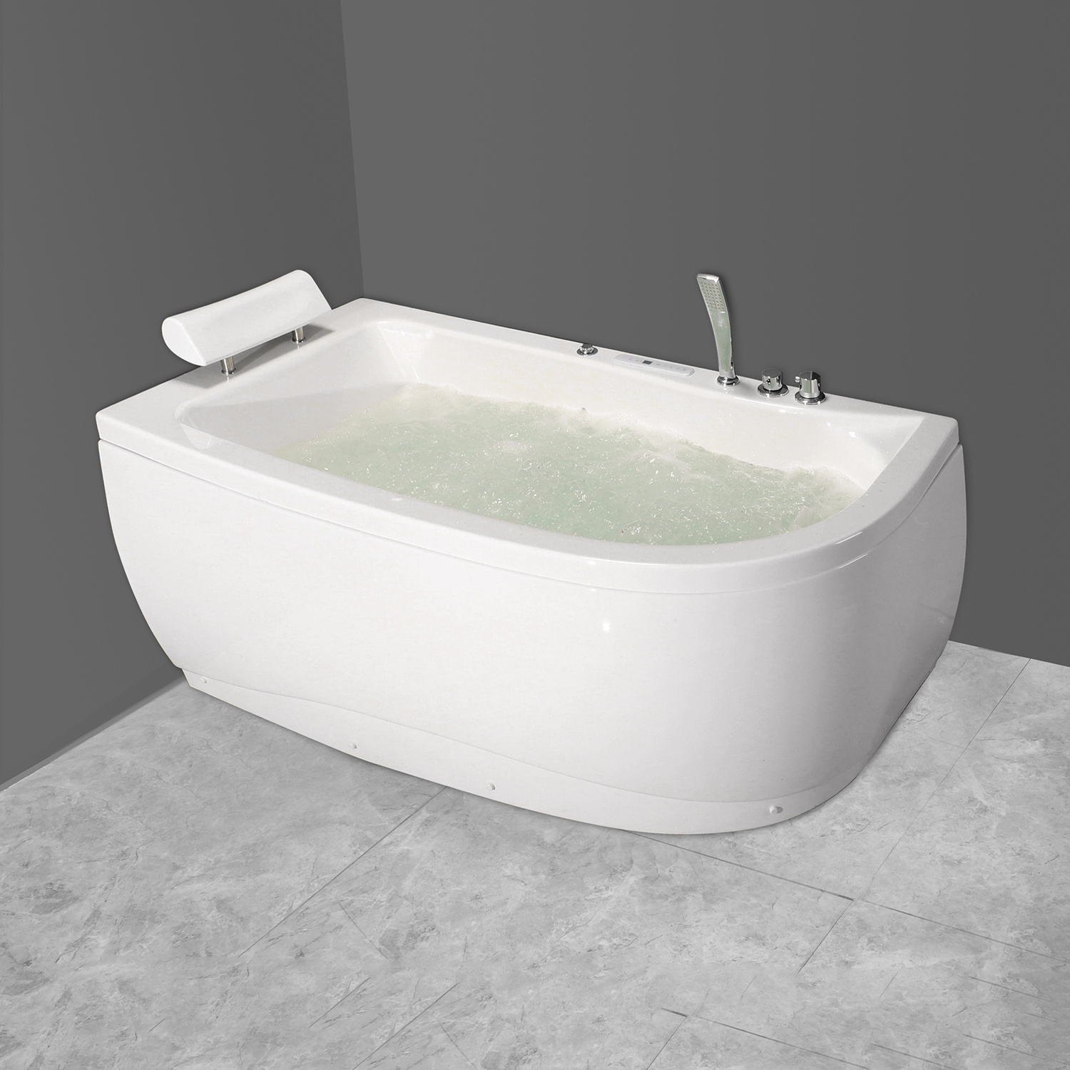 Modern acrylic massage multi functional glass bathtubs and bathroom spa bath tub