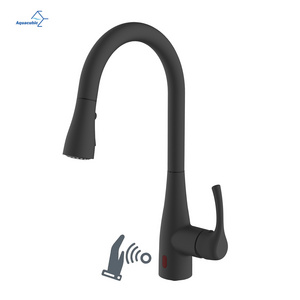 Touchless Kitchen Motion Wave Sensor Single Handle Faucet with Pull Down Sprayer