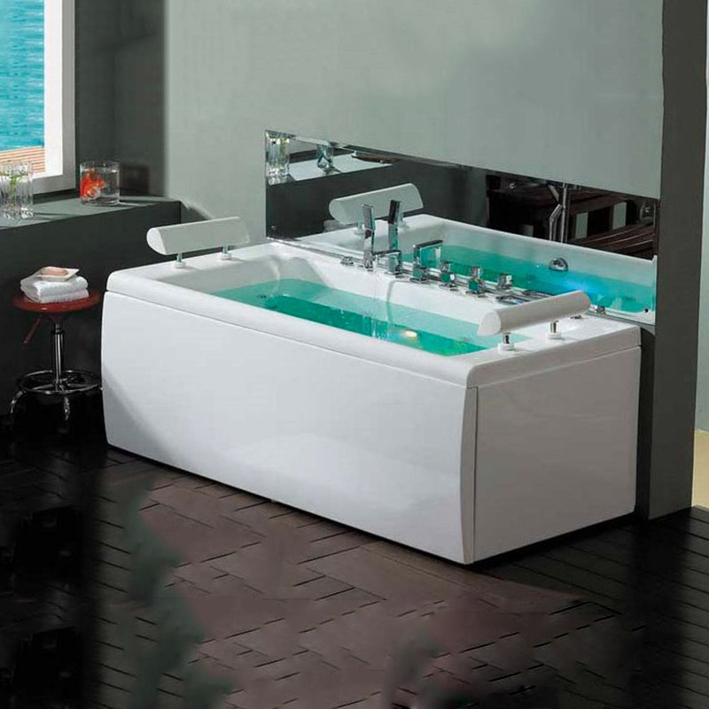 Modern acrylic massage multi functional glass bathtubs and bathroom spa bath tub