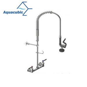 Hot-selling wall mounted two handle Pre-rinse lead free brass Kitchen faucet