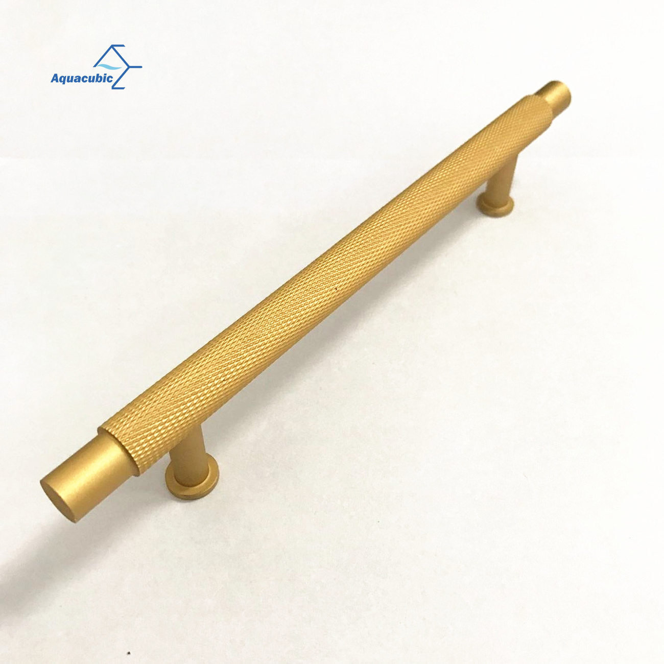 5 Inch 126 mm Knurled Cabinet Handles Cabinet Pulls Aluminum Handles Pulls Gold Oxidation Finish with Diamond Pattern