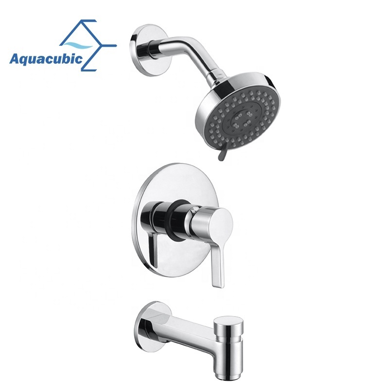 Aquacubic Pressure Balancing Valve Single Handle UPC wall mount Shower Faucet