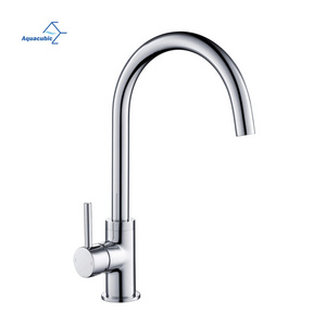 Aquacubic Lead Free CUPC Certified 304 Stainless steel Single Handle Kitchen Sink Faucet Bar Sink Tap