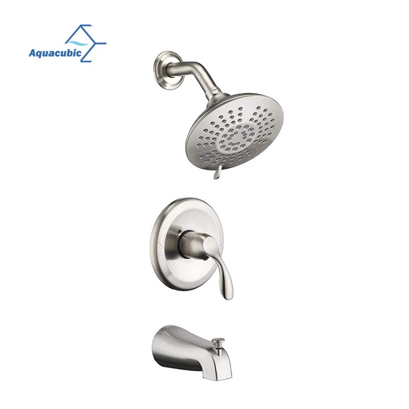 Aquacubic Pressure Balance Valve UPC Wall Mounted Hot and Cold Bathroom Shower Faucet