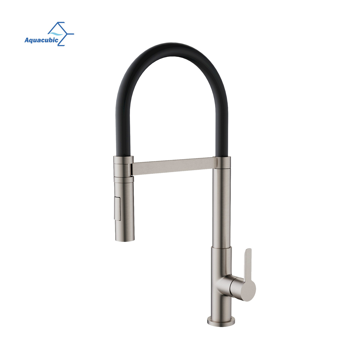 Aquacubic Kitchen Torneira Cozinha Sink Water Tap Flexible Hose Chrome Deck Mounted Kitchen Faucet