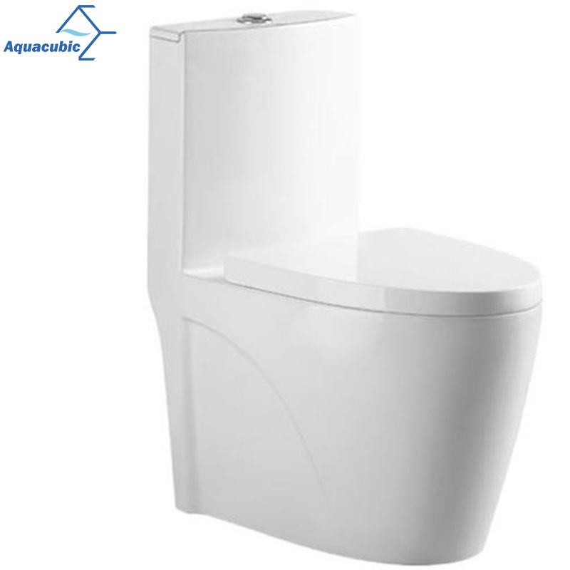 Aquacubic Hot Sale Lavatory One Piece Elongated WC Toilet Bowl