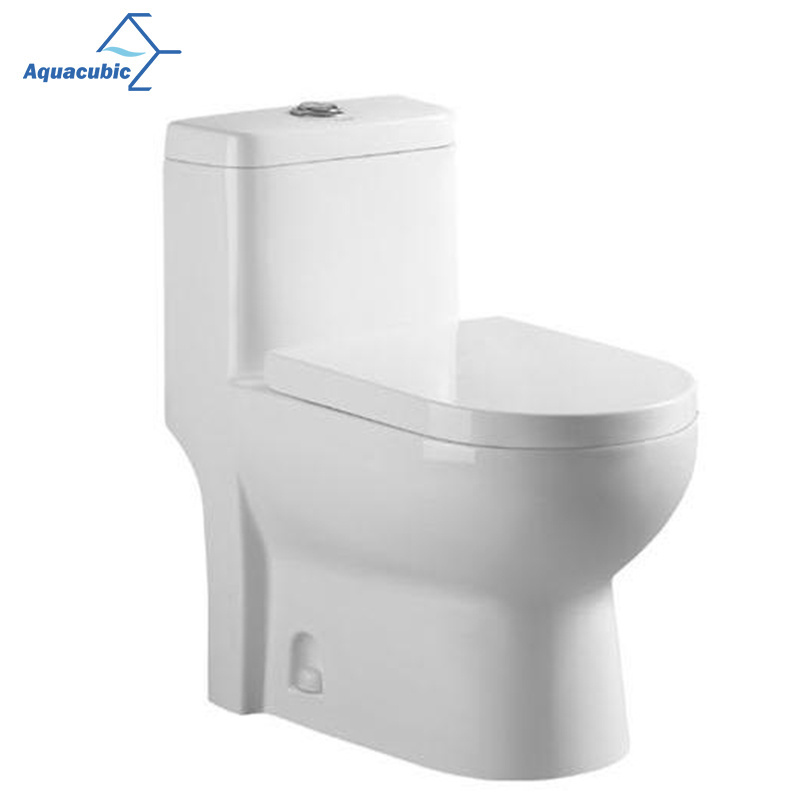 Aquacubic Hot Sale Lavatory One Piece Elongated WC Toilet Bowl