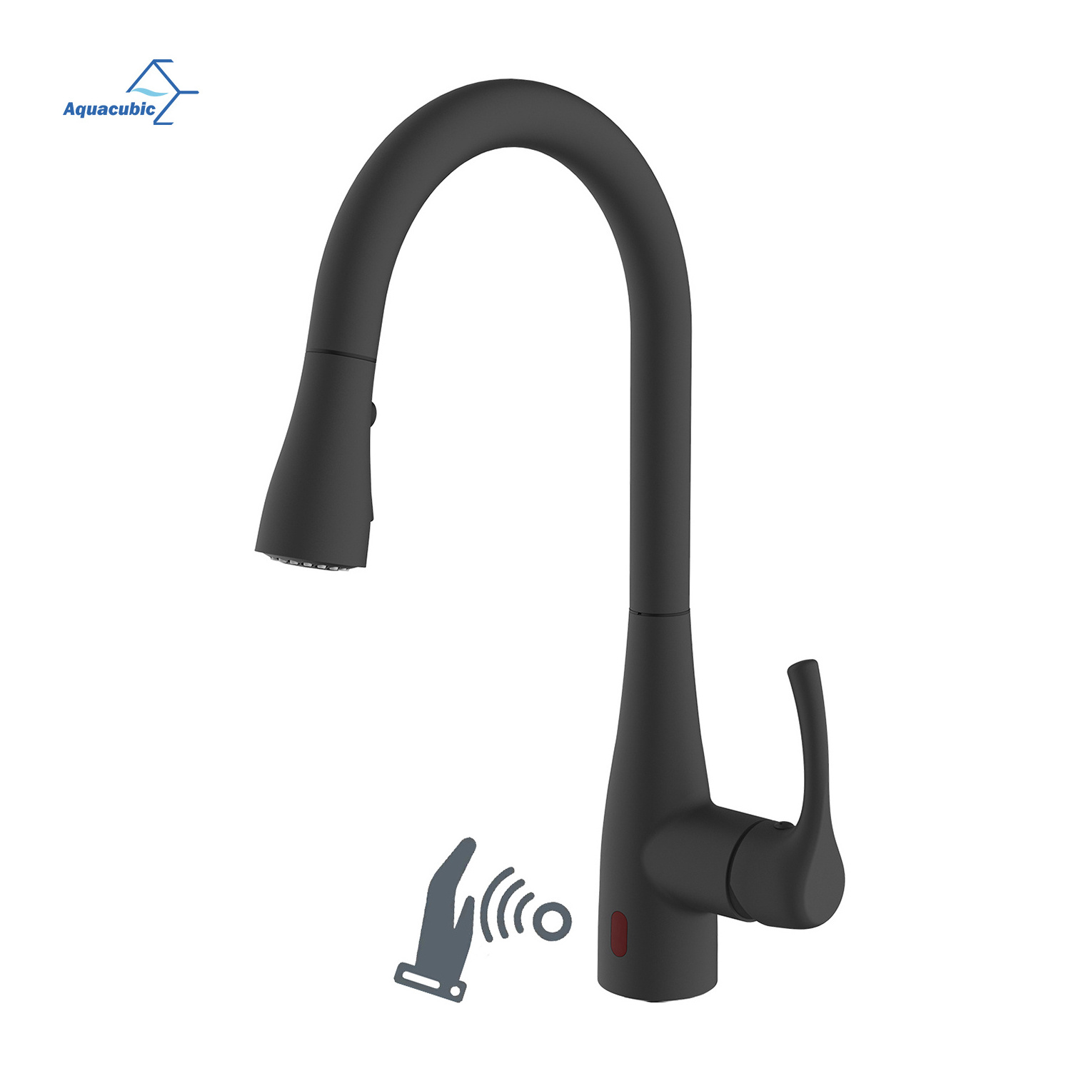 Aquacubic Infrared Sensor Kitchen Sink Faucets Spring Mixer Pull Down Tap Smart Sense Faucets