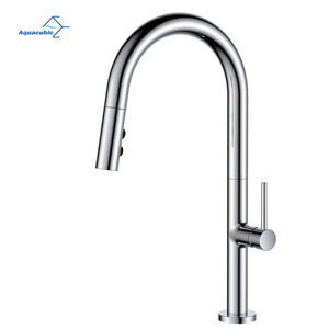 Modern Multi Functions Brass Kitchen Tap cupc Healthy Kitchen Chrome Pull Out Sprayer Kitchen Faucet