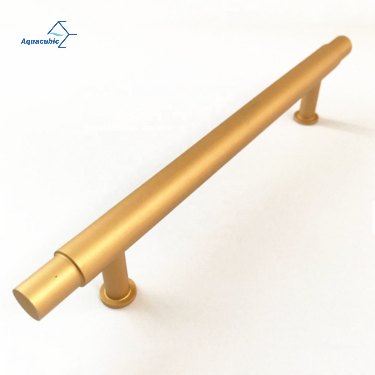 5 Inch 126 mm Knurled Cabinet Handles Cabinet Pulls Aluminum Handles Pulls Gold Oxidation Finish with Diamond Pattern