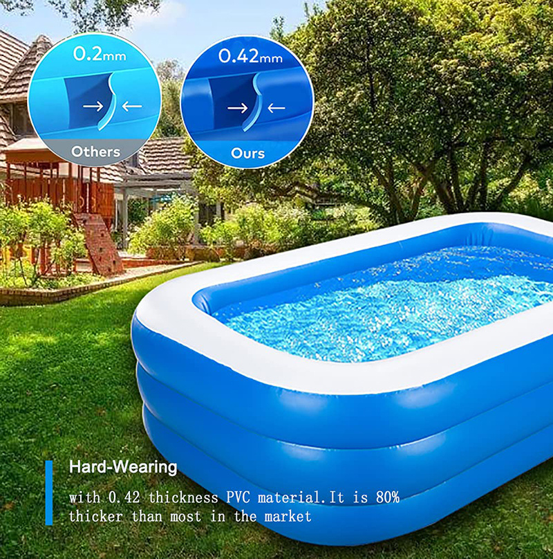 Factory Direct Multi-size Selection Backyard Family Automatic Adult Ring Swimming Pool Inflatable