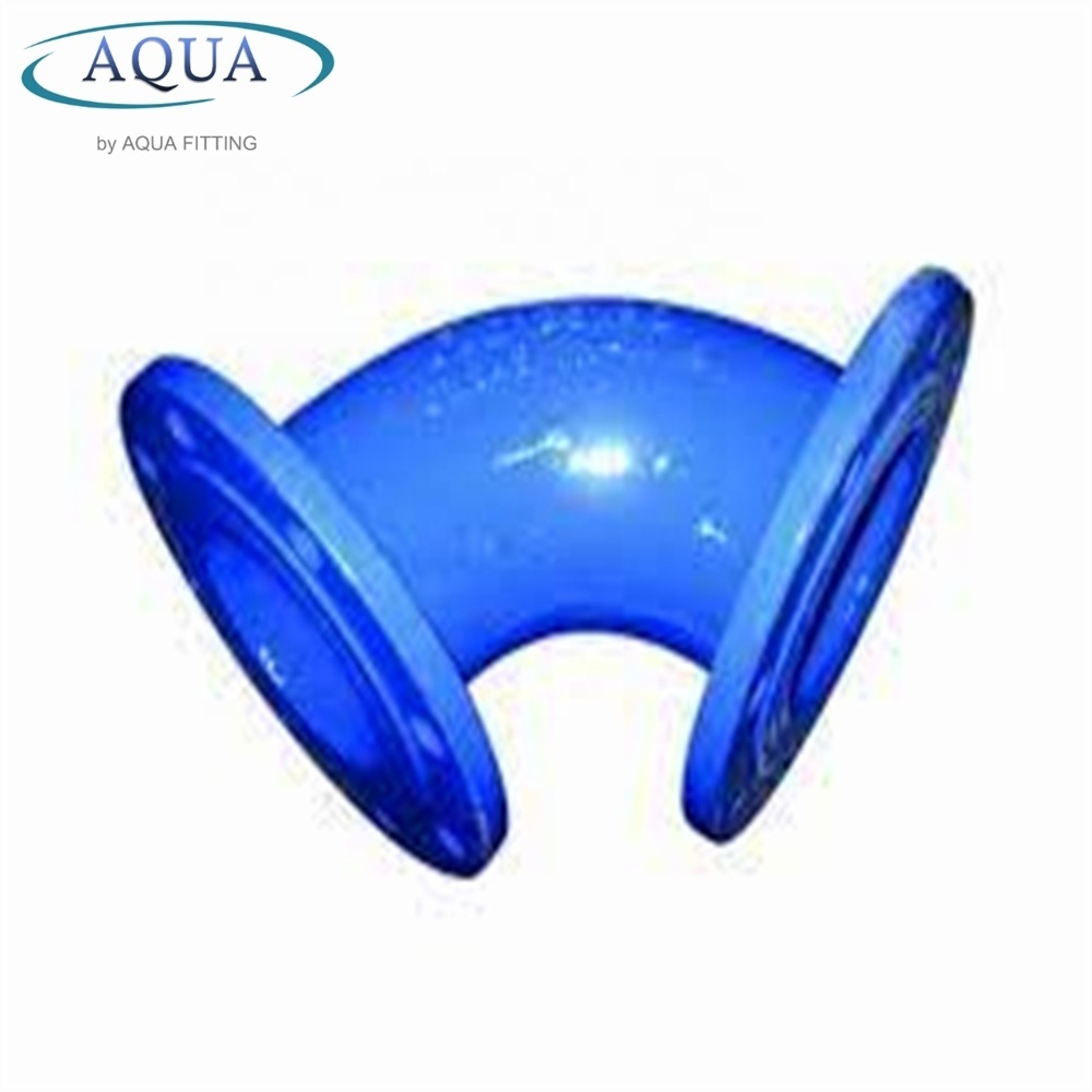 ISO2531 Ductile Iron Pipe Fitting Double Flange 45  Degree Elbow Bend for Water Pipe