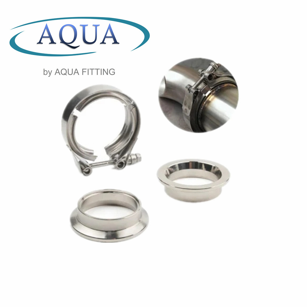 Pipe Clamps for pipe Working Sale OEM Customized Hot Steel Hose Clamp Lap Joint Stainless Steel Exhaust V Band Clamp