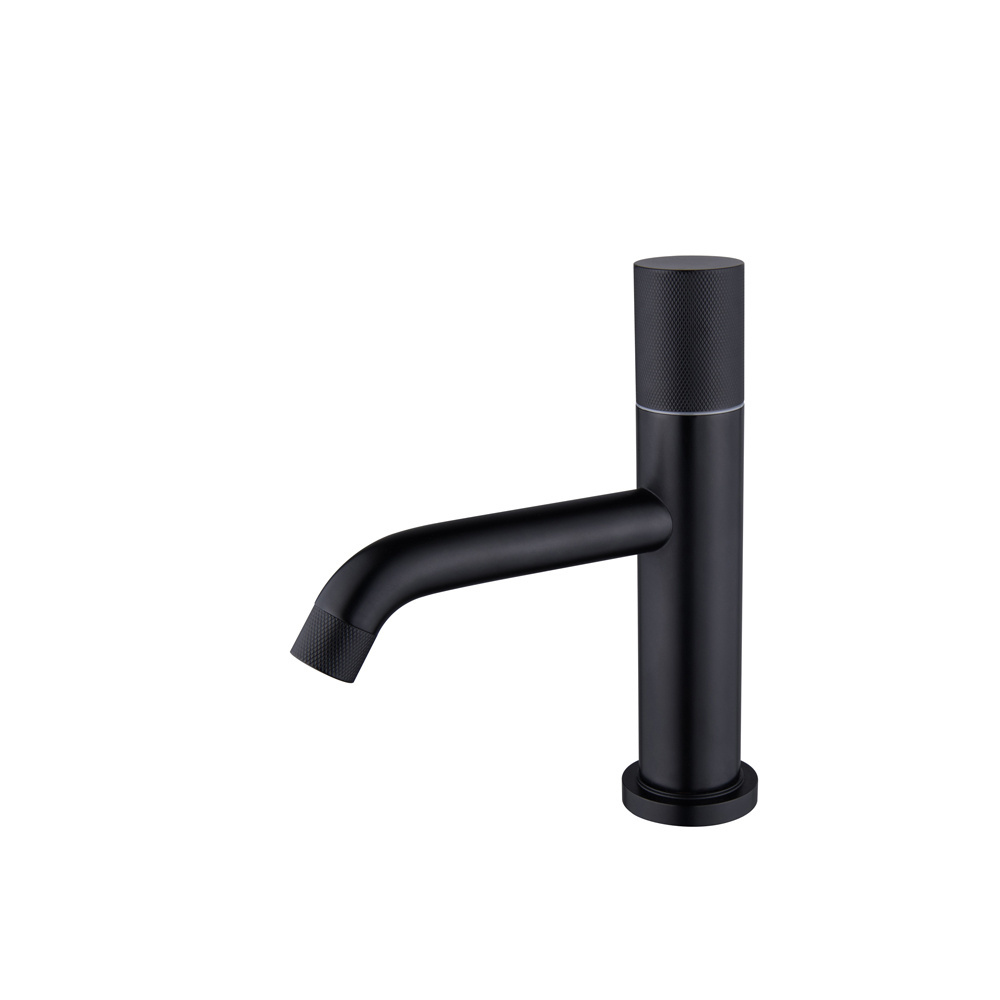 Unique Design Bathroom Hot Cold Water Faucet One Hole Deck Mounted Single Knob Chrome Brass Washroom Basin Mixer Taps