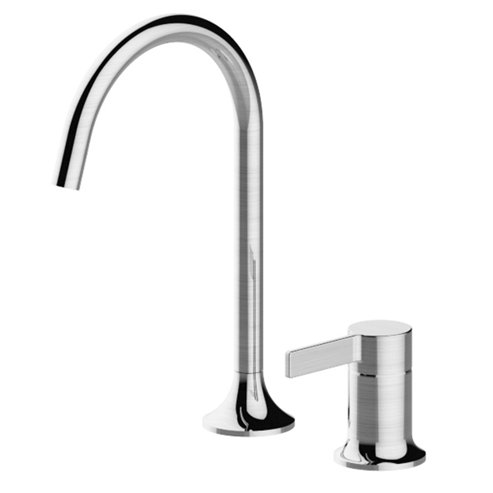 Gun Metal Bathroom Basin Faucet Cold Hot Basin Mixer Tap Brass Waterfall Sink Mixers Laboratory Faucet