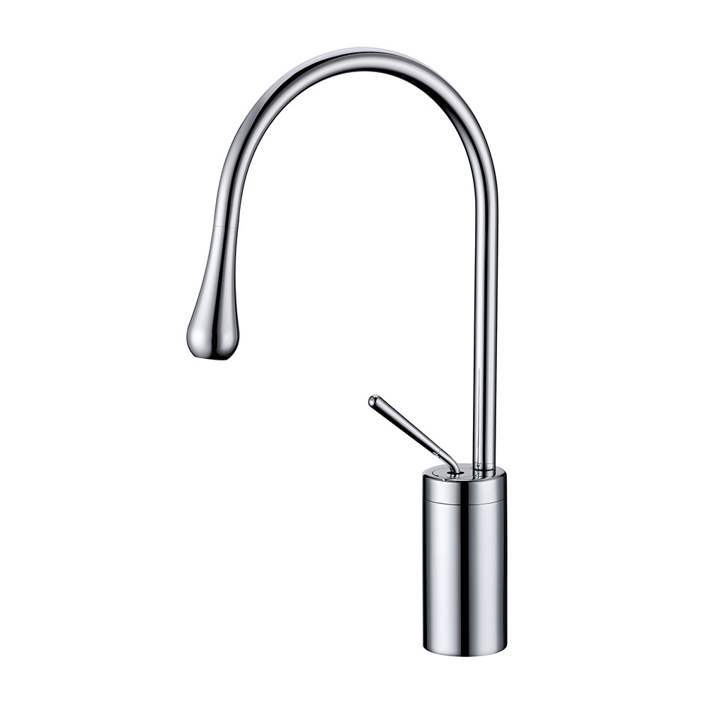 Bathroom Faucet One Hole Mixer Tap Deck Mount White Tap Single Handle Lavatory Basin Vanity Sink Faucet