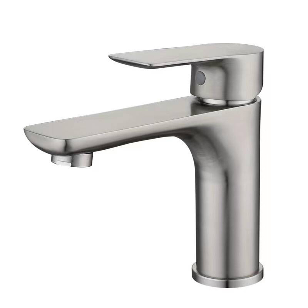 304 Stainless Steel Gun Metal Basin Mixer Tap Thermostatic Single Handle Wash Basin Tap Hot Cold Water Bathroom  Basin Faucet