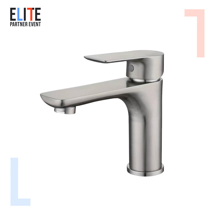 304 Stainless Steel Gun Metal Basin Mixer Tap Thermostatic Single Handle Wash Basin Tap Hot Cold Water Bathroom  Basin Faucet