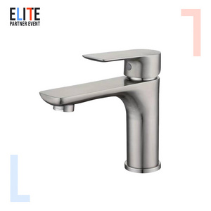 304 Stainless Steel Gun Metal Basin Mixer Tap Thermostatic Single Handle Wash Basin Tap Hot Cold Water Bathroom  Basin Faucet