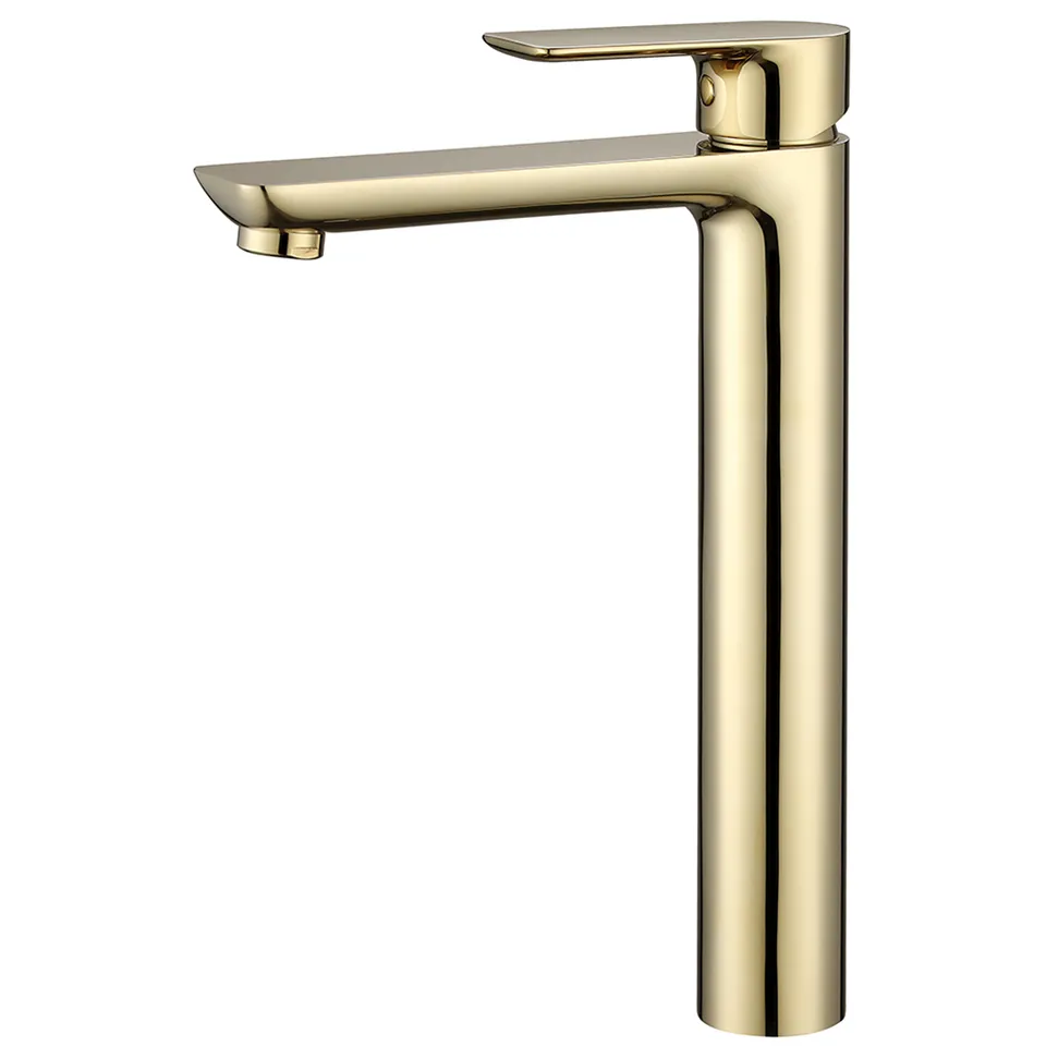 Single Hole Antique Brass Bathroom Brushed Gold Basin Mixer Table Copper Faucet For Basin Tap