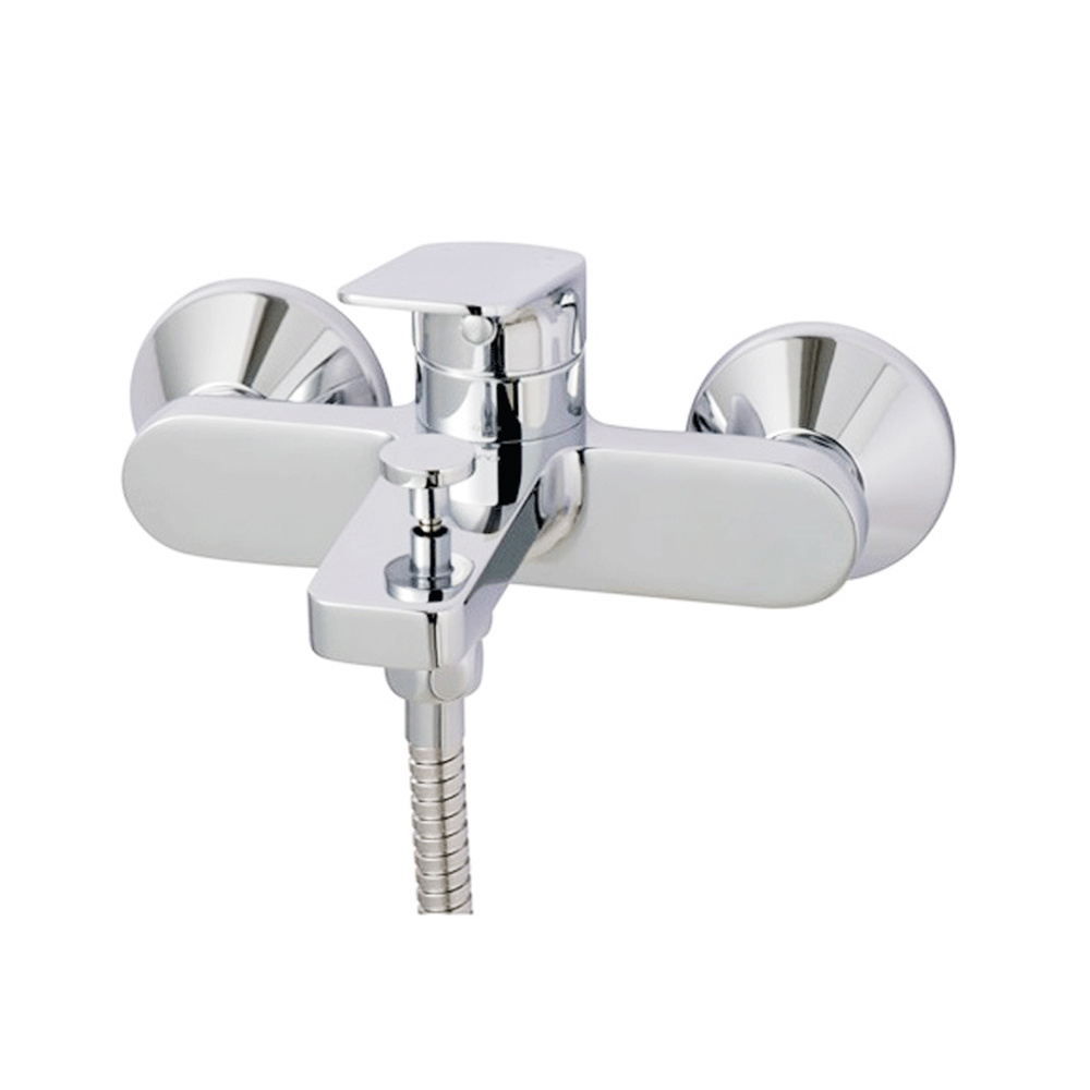 Whirlpool Bath Shower Mixer Bathtub Faucet Bathroom Gun Metal Modern Bath Shower Faucet With Luxury Handles