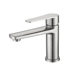 Modern Hot Sales Wholesale Project Supply Wash Basin Mixer Deck Mounted HighQuality Brushed Nickel Brass Faucet