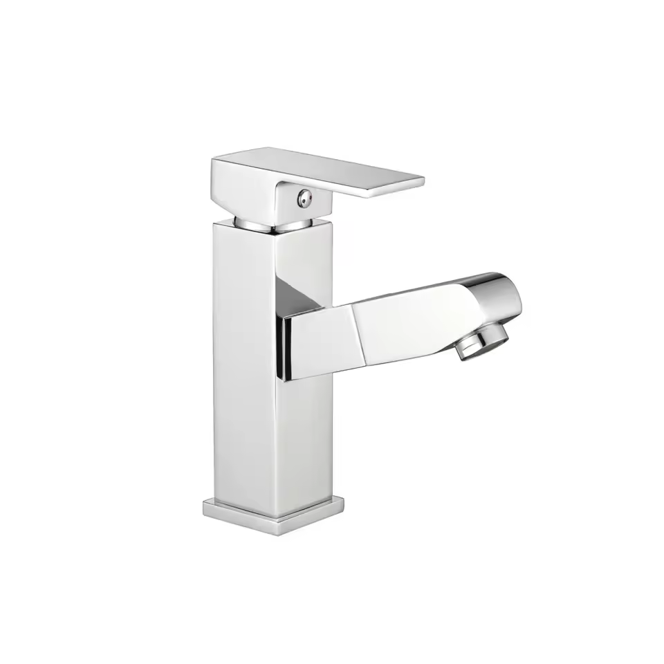 Kaiping Direct Factory Single Handle Brass Revolving Spout Hot and Cold Sink Mixer Taps Bathroom Basin Faucet