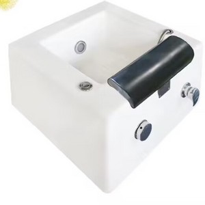 Foshan Factory Massage Footbath Acrylic Spa Sink Foot Pedicure Bowl Foot Spa Tub For Beauty And Salon With Pillow