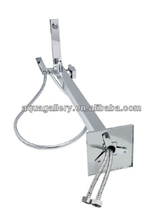 UPC cUPC Approval Floor Standing Brass Bath Shower Faucet with Tub Filler and Handle Shower