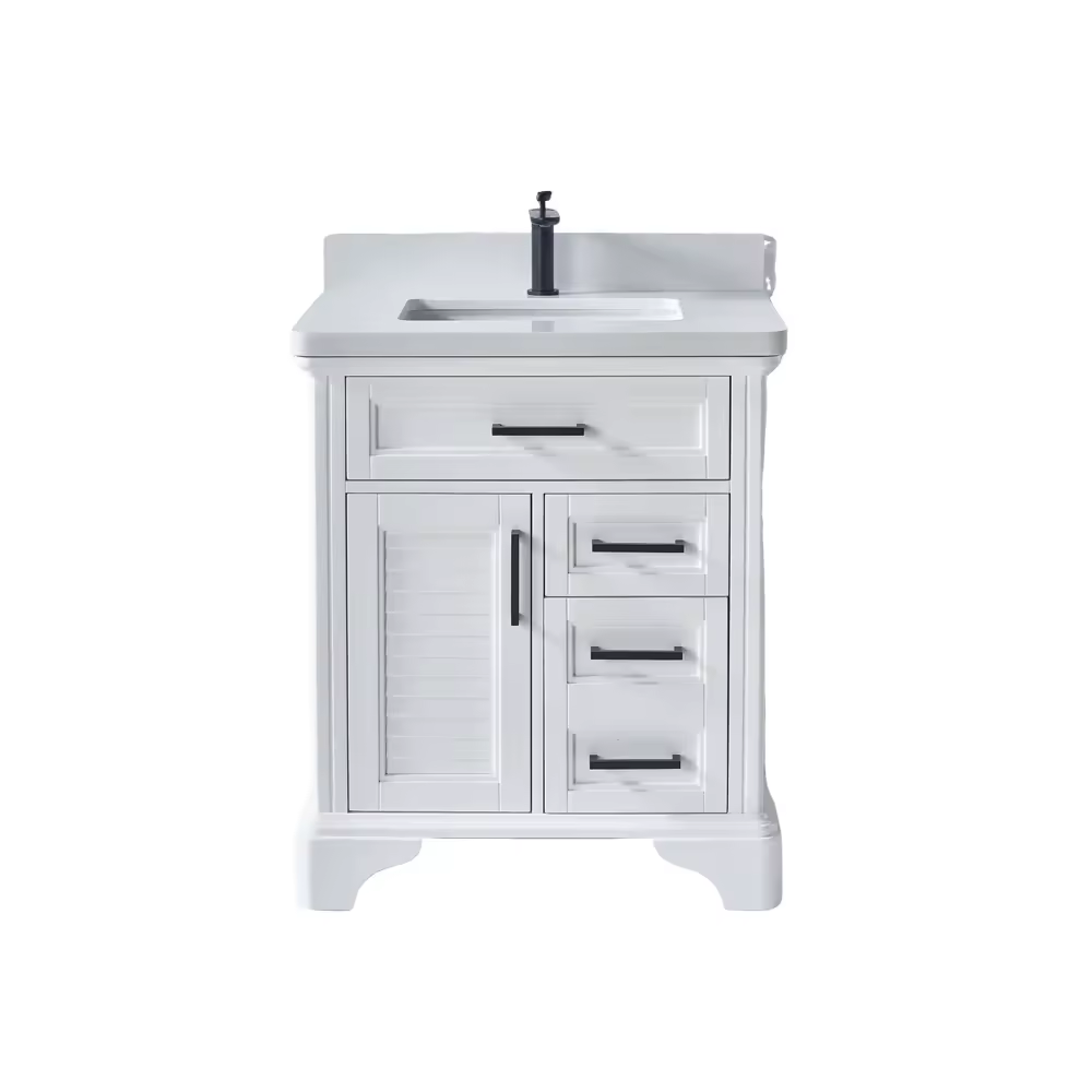 High Quality Modern Wall Hung Rectangular Shape Small Cabinet Basin Bathroom Sinks with Vanity