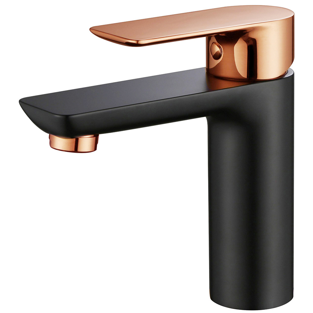 Modern Simple Design Cheap Solid Brass Gun Grey UPC Approval Basin Taps Bathroom Sink Faucets