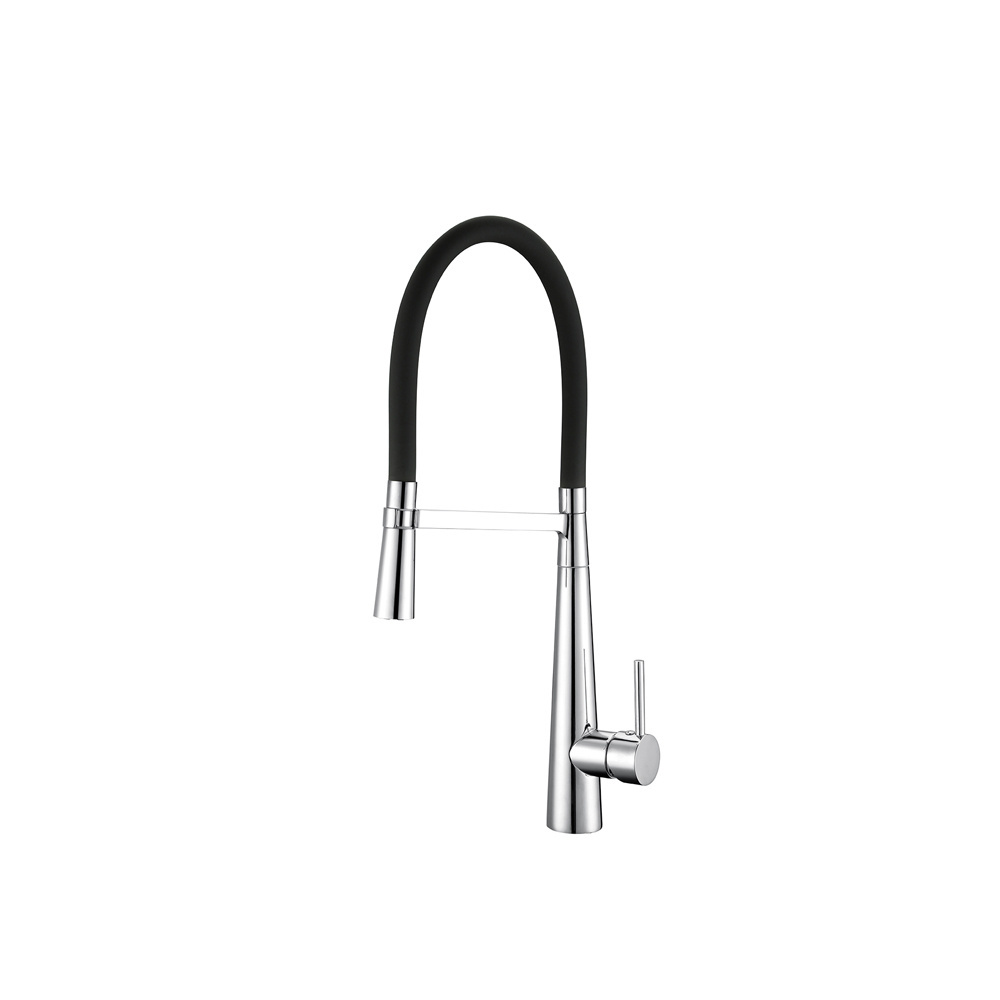 Brass White Color Pull Down Kitchen Sink Faucets Pull Out Spring Kitchen Faucets With Rubber Hose