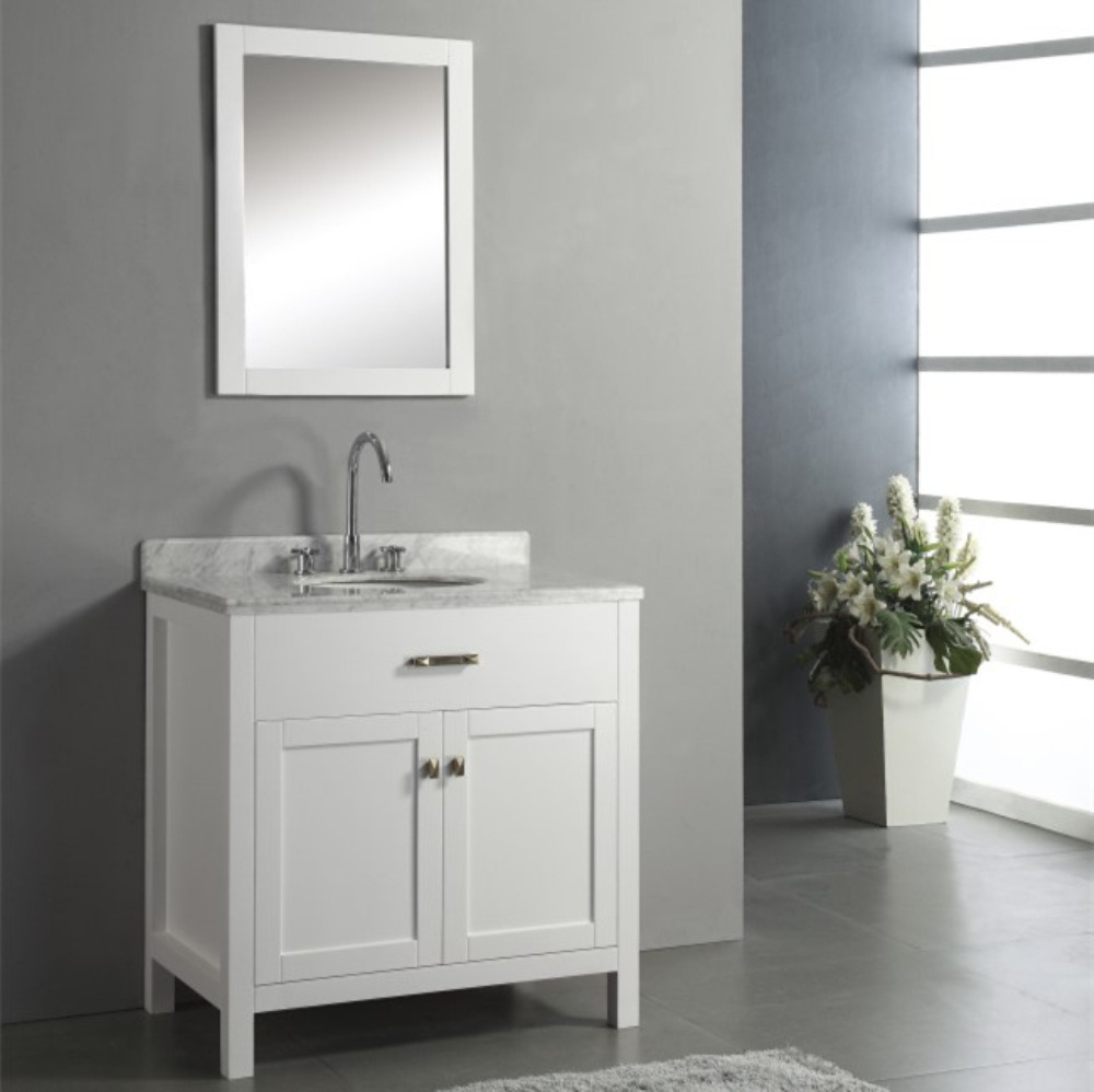 48 Inch Floor Standing Single Sink White Bathroom Vanity