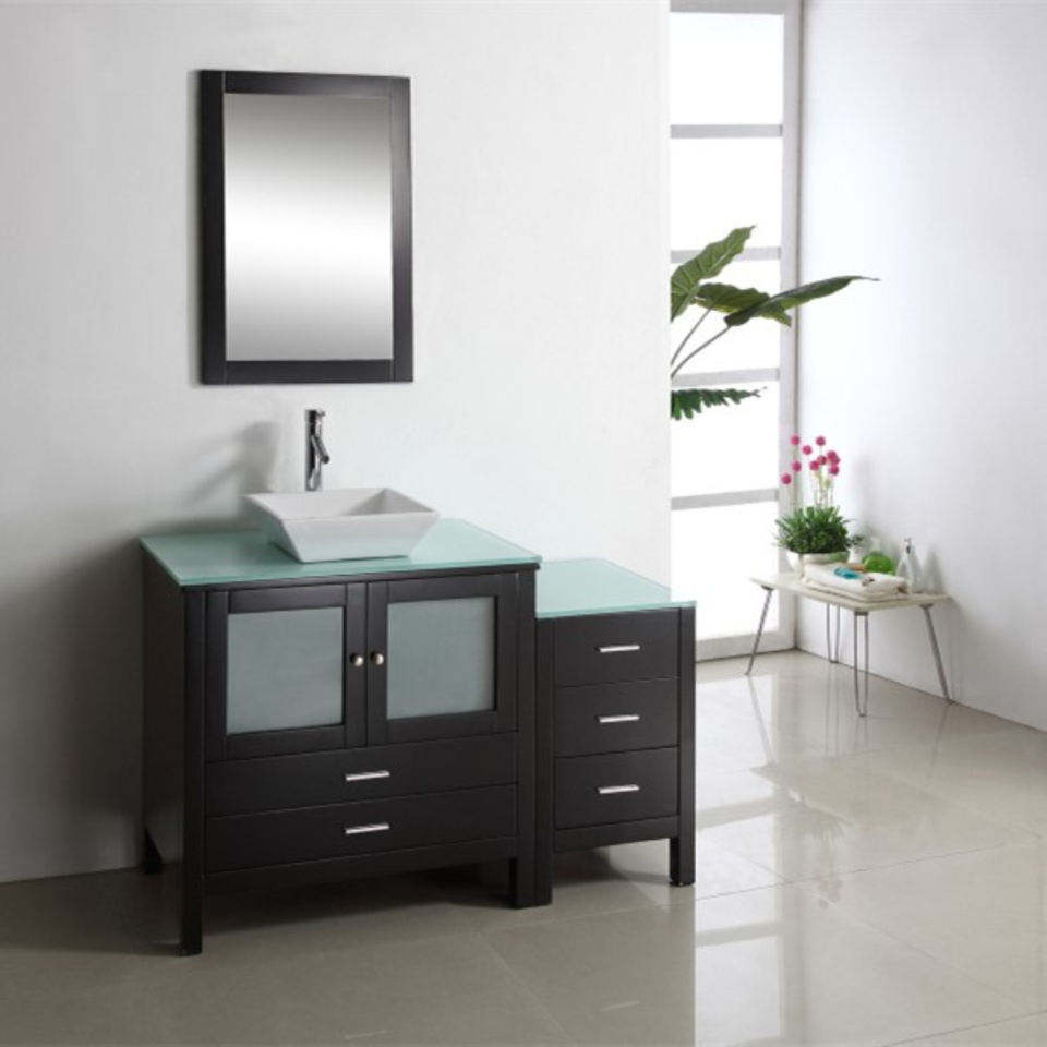 Cheap Price Modern Furniture Small New Modern Bathroom Storage Cabinet With Sink Modern Solid Wood Bathroom Vanity