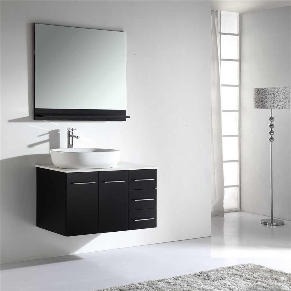 Modern Bath Furniture Waterproof Wooden Wall Mounted Bathroom Vanity Double Sink Bathroom Cabinets