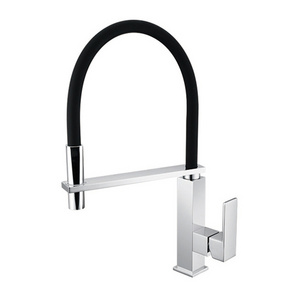 Hot Cold Water Taps Black Pull Out Kitchen Faucets