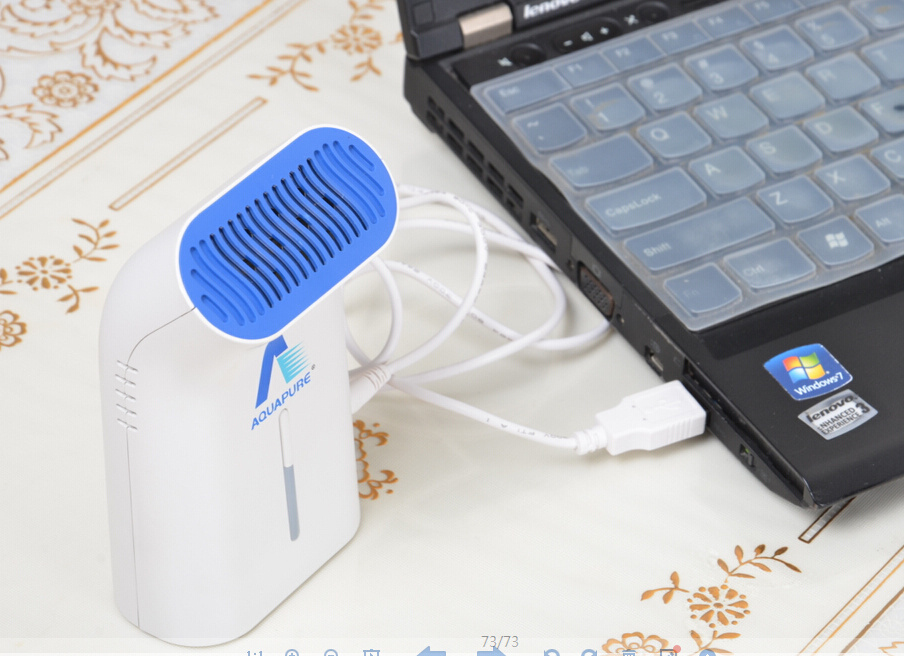 MINI Ozone Generator Portable Battery Powered Portable Air Sanitizer Device Generating Ozone and Negative ion Air Freshener