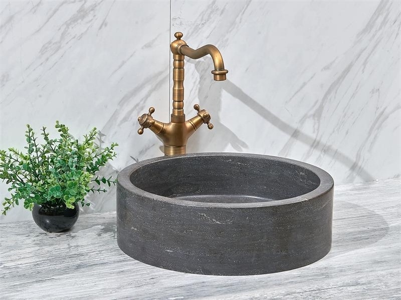 Blue Marble Limestone Chinese Cheap Natural Stone Wash Basin