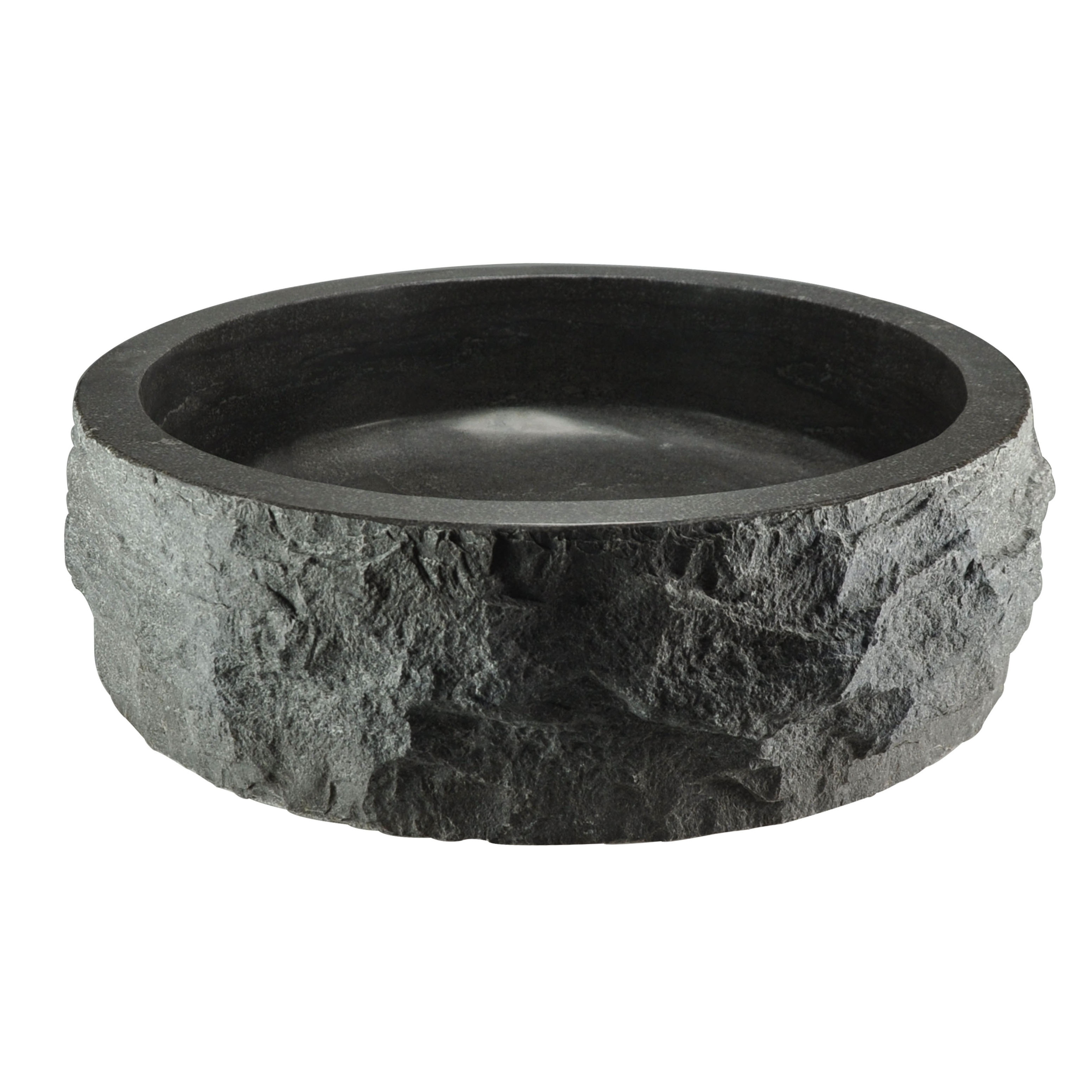 Outside Natural Split Design Limestone Vessel Sink Blue Marble Basin