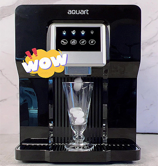 Ice Making Dispenser Desktop Water Cooler with Ice Making Function Pipeline Water Dispenser Compressor Cooling Electric Plastic