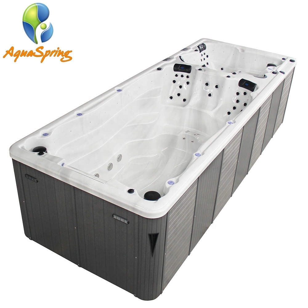 Hot sale large used swim spa outdoor to endless swimming pool