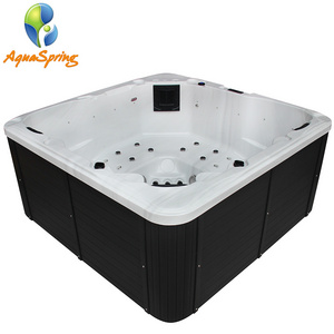 Stainless steel accessories hot tub surround with massage video