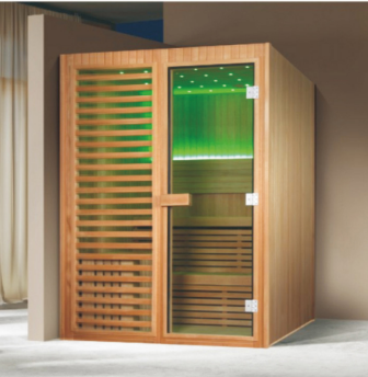 Indoor luxury sauna room 4-6 person hemlock wood sauna