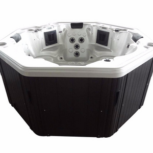 Best redetube outdoor spa  hexagon hot tub with pillow