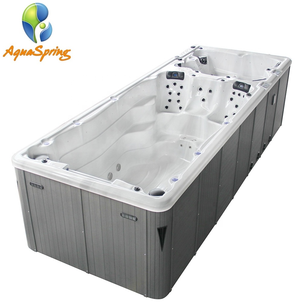 Hot sale large used swim spa outdoor to endless swimming pool