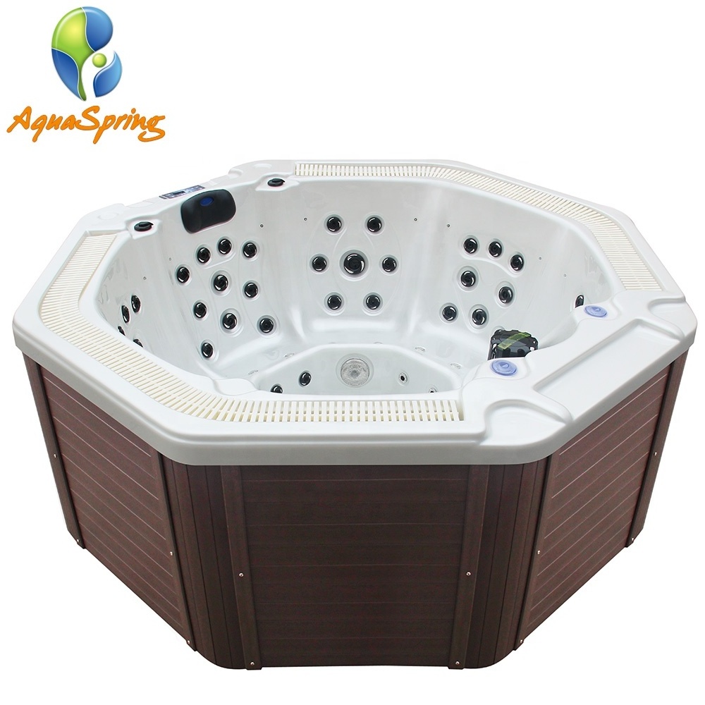 Fiberglass hot tub shells with audio system for family and party