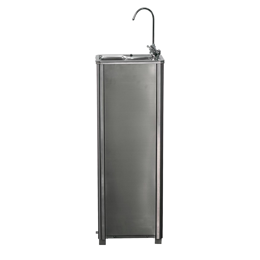 Square outdoor stainless steel hot cold water cooler drinking water fountain