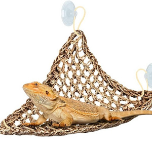 Natural Seagrass Lizard Lounger Reptile Hammock For Bearded Dragon Chameleon Lizards Gecko Snakes