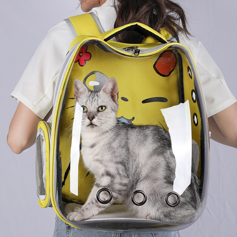 Transparent Bubble Bag Small Dog Backpack Carrier Space Capsule Pet Carrier for Hiking Travel